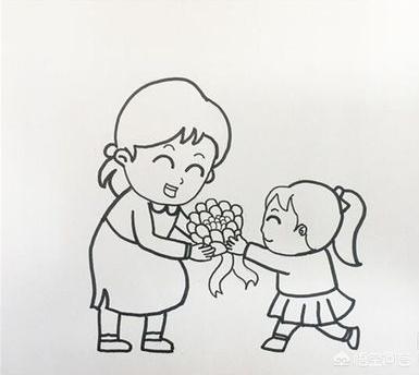 送给妈妈的画简单又好看